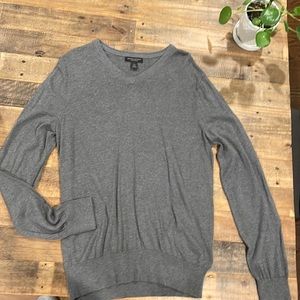 Banana republic luxury blend v neck sweater gray